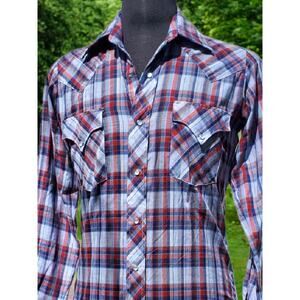 Vintage 80's Miller Western thin pearlsnap shirt